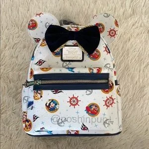 Loungefly DCL WISH Backpack Loungefly: Disney Cruiseline - Wish Cruise Ship Mini  main image 4